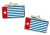 West Papua Flag Cufflinks in Chrome Box