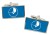 Yap (Micronesia) Flag Cufflinks in Chrome Box