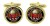 Nairn Scottish Clan Cufflinks in Chrome Box
