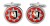 Buckinghamshire Fire and Rescue Service Cufflinks in Chrome Box