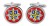 Co. Durham & Darlington Fire & Rescue Service Cufflinks in Chrome Box