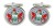 Mid and West Wales Fire Service Cufflinks in Chrome Box
