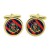 Corps of Royal Military Police (RMP), British Army CR Cufflinks in Chrome Box