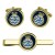 HMS Dilston, Royal Navy Cufflink and Tie Clip Set