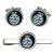 HMS Oulston, Royal Navy Cufflink and Tie Clip Set