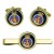 HMS Tuscan, Royal Navy Cufflink and Tie Clip Set