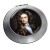 Sir Isaac Newton Chrome Mirror