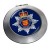 States of Jersey Police Chrome Mirror