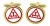 Royal Arch Masonry Triple Tau Cufflinks in Chrome Box