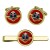 Middlesex Regiment, British Army Cufflinks and Tie Clip Set