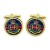 Corps of Royal Military Police (RMP), British Army ER Cufflinks in Chrome Box