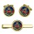 Corps of Royal Military Police (RMP), British Army ER Cufflinks and Tie Clip Set