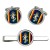 Corps of Royal Electrical and Mechanical Engineers REME, British Army CR Cufflinks and Tie Clip Set