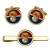 Royal Munster Fusiliers, British Army Cufflinks and Tie Clip Set