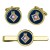 University Royal Naval Unit URNU Oxford, Royal Navy Cufflink and Tie Clip Set
