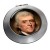 President Thomas Jefferson Chrome Mirror