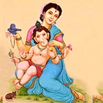 Parvati and Baby Ganesh