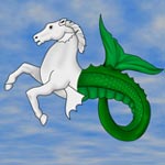 Heraldic Seahorse
