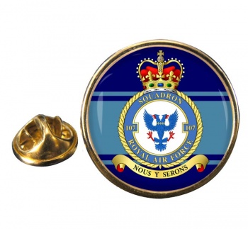 No. 107 Squadron (Royal Air Force) Round Pin Badge
