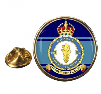 No. 108 Squadron (Royal Air Force) Round Pin Badge
