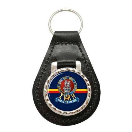 15th King's Hussars, British Army Leather Key Fob
