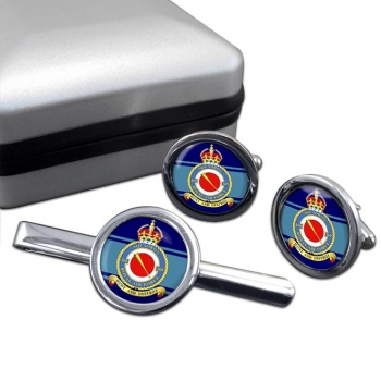 No. 169 Squadron (Royal Air Force) Round Cufflink and Tie Clip Set