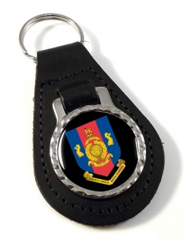 1 Assault Group Royal Marines (1AGRM) Leather Key Fob