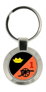 1 Field Artillery Regiment (Ireland) Chrome Key Ring