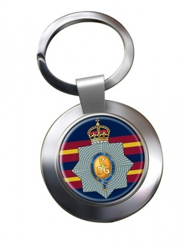 1st The King's Dragoon Guards (British Army) Chrome Key Ring