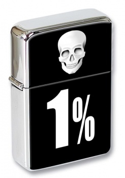 Outlaw Biker 1% Flip Top Lighter