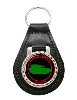 1st Armoured Cavalry Squadron (Ireland) Leather Key Fob