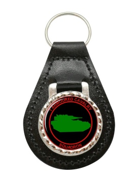 1st Armoured Cavalry Squadron (Ireland) Leather Key Fob