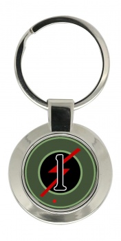 1st Armoured Car Squadron (Ireland) Chrome Key Ring