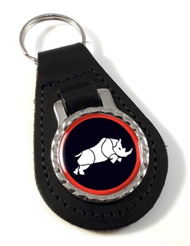 1 (United Kingdom) Division (British Army) Leather Key Fob