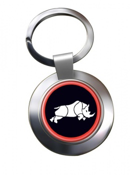 1 (United Kingdom) Division (British Army) Chrome Key Ring