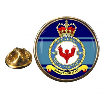 No. 209 Squadron (Royal Air Force) Round Pin Badge