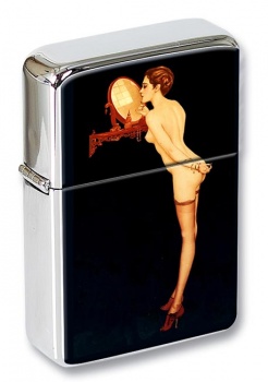 1920s Pin up Flip Top LIghter