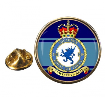 No. 210 Squadron (Royal Air Force) Round Pin Badge