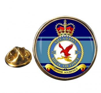 No. 23 Squadron (Royal Air Force) Round Pin Badge
