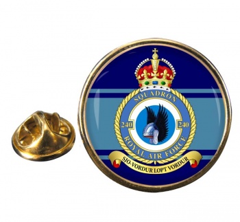 No. 240 Squadron (Royal Air Force) Round Pin Badge