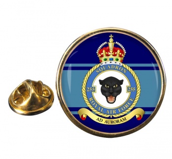 No. 255 Squadron (Royal Air Force) Round Pin Badge