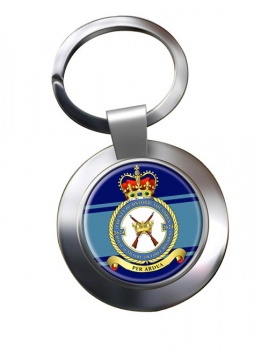 RAuxAF Regiment No. 2624 Chrome Key Ring