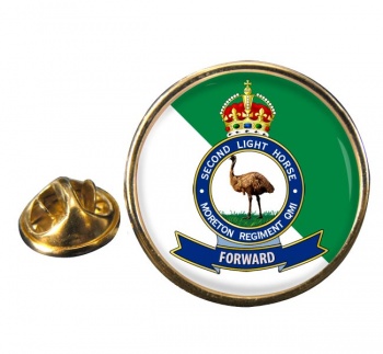 2nd Australian Light Horse (Australian Army) Round Pin Badge