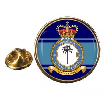 No. 30 Squadron (Royal Air Force) Round Pin Badge