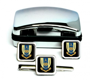 30 Commando Royal Marines Square Cufflink and Tie Clip Set