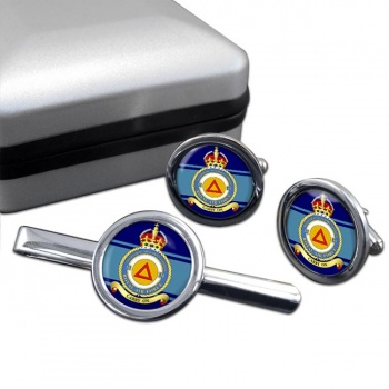No. 31 Mechanical Transport Company (Royal Air Force) Round Cufflink and Tie Clip Set