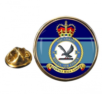 No. 36 Squadron (Royal Air Force) Round Pin Badge