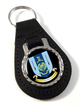 40 Commando Royal Marines Leather Key Fob