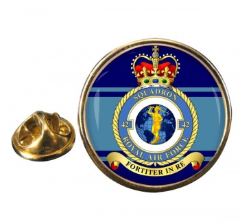 No. 42 Squadron (Royal Air Force) Round Pin Badge