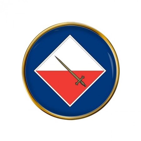 42 Infantry Brigade & HQ North West, British Army Pin Badge